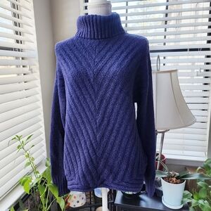 Simply Vera Vera Wang Deep Blue Turtleneck Sweater